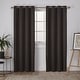 preview thumbnail 11 of 39, Porch & Den Boosalis Sateen Twill Blackout Curtain Panel Pair 52" W X 63" L - Espresso