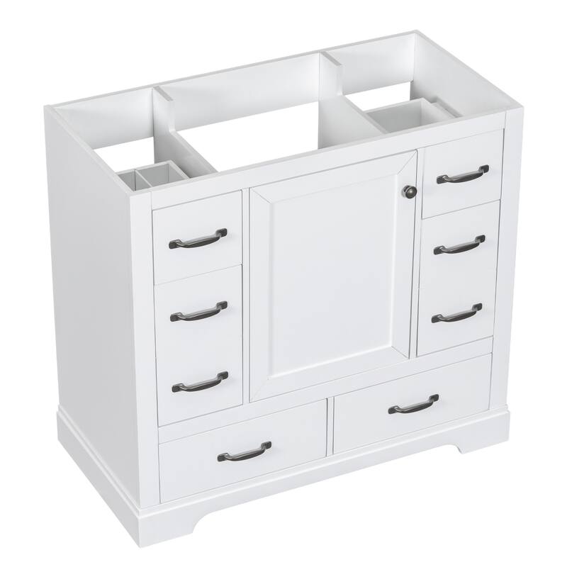 36" Bathroom Vanity without Sink, Cabinet Base Only