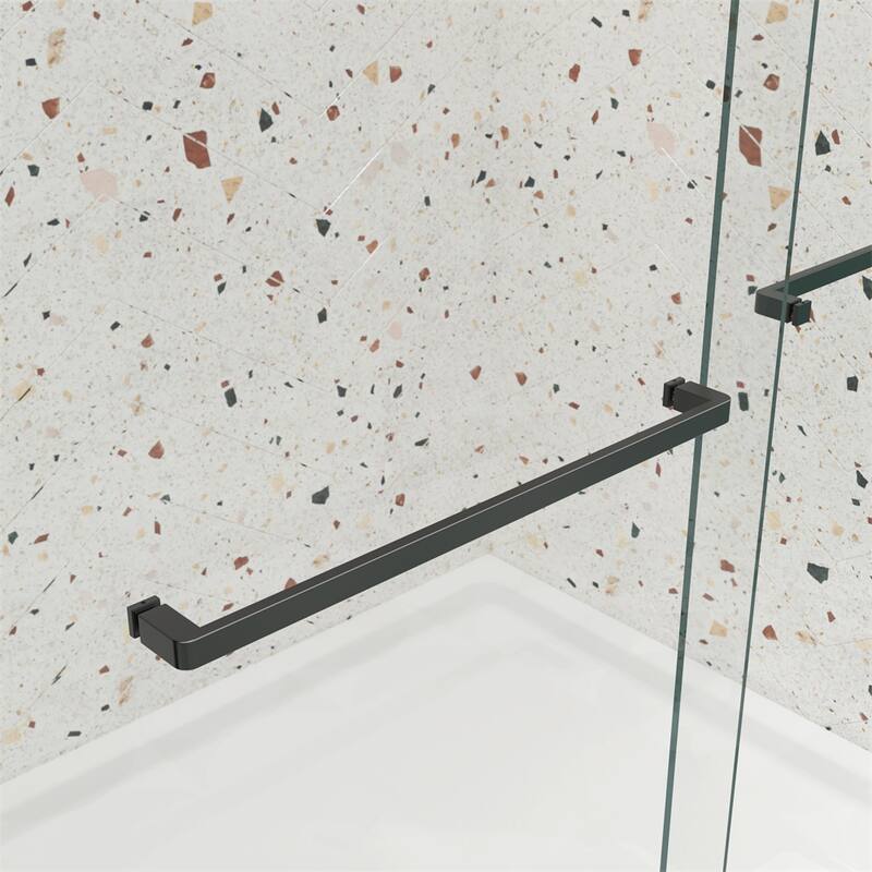 Bathroom Shower Sliding Door with 5/16" Tempered Glass