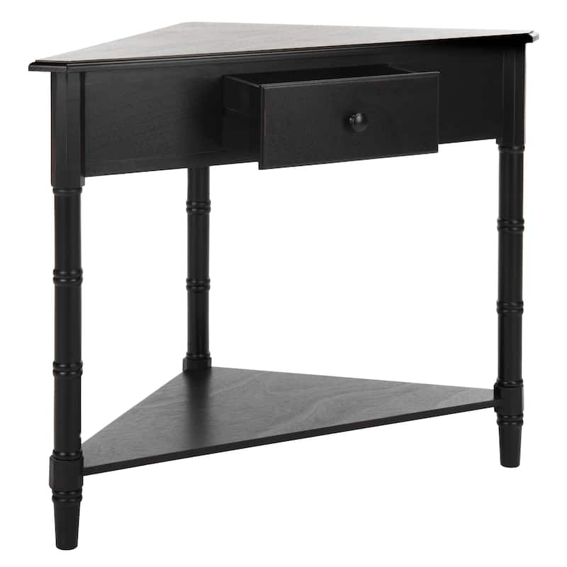 SAFAVIEH Calla Grey Corner Table - 33.9" x 17.3" x 28" - 34Wx17Dx28H