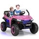 preview thumbnail 23 of 27, 12V 2-Seater Kids Ride on UTV with Slow Start Function Music - 46.5” x 29” x 28”(L x W x H)