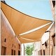 preview thumbnail 22 of 35, ColourTreeUSA Right Triangle Sun Shade Sail HDPE Mesh Fabric Screen Canopy UV Block 190 GSM