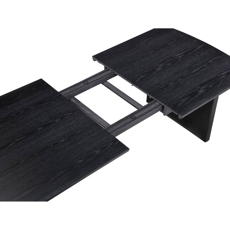Brookmead Black Extension Leaf Dining Table Set