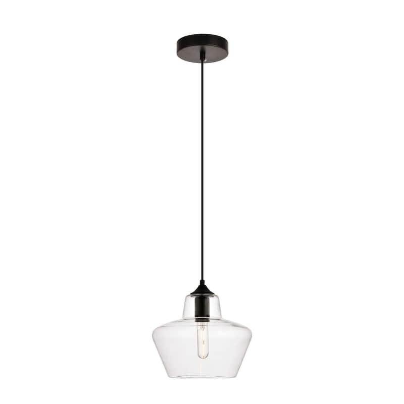 Elegant Lighting Placido Single Light 9-13/16" Wide Mini Pendant with
