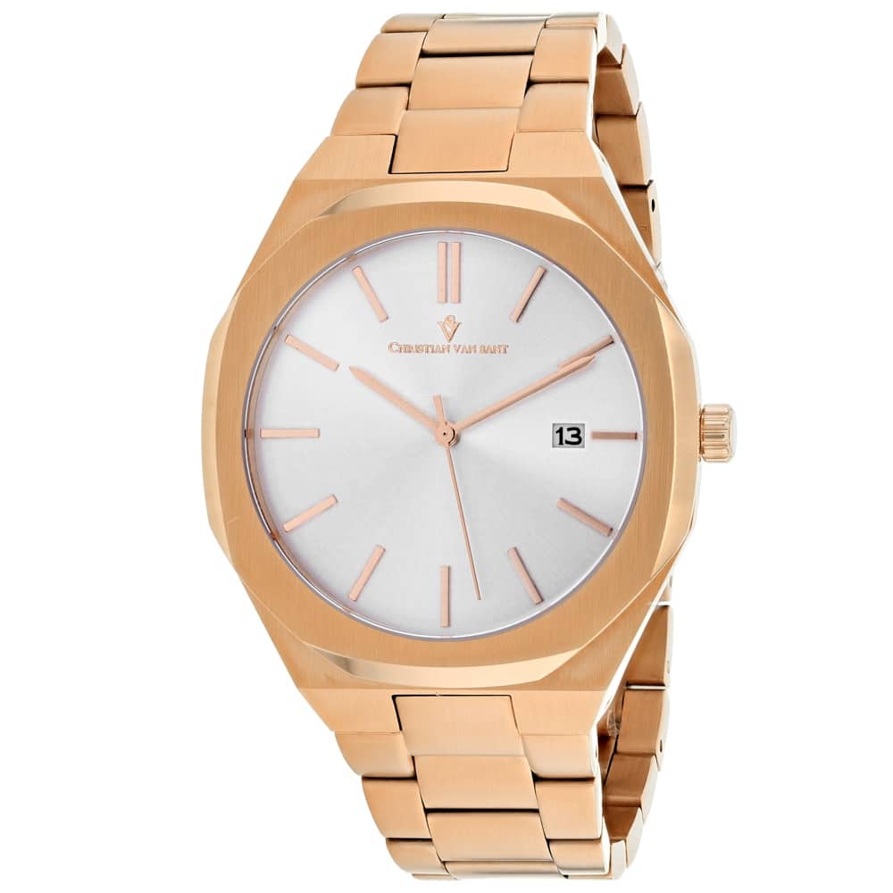 Christian Van Sant Men's Octavius Slim Silver Dial Watch - CV0523 - 6 (36)