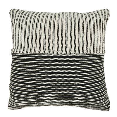 Sophisticated Duo-Tone Stripe Pillow