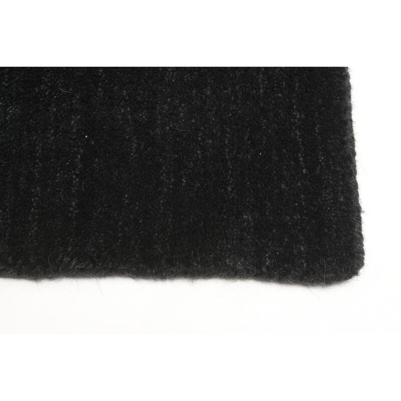 ECARPETGALLERY Hand Loomed Kashkuli Gabbeh Black Wool Rug - 4'9 x 7'9