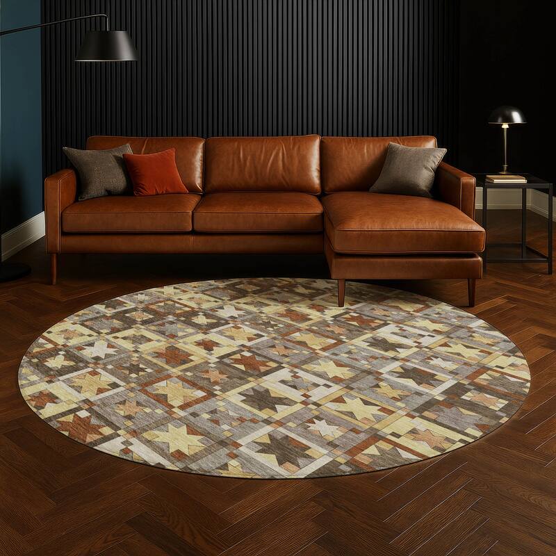 Machine Washable Indoor/ Outdoor Global Goddard Chantille Rug