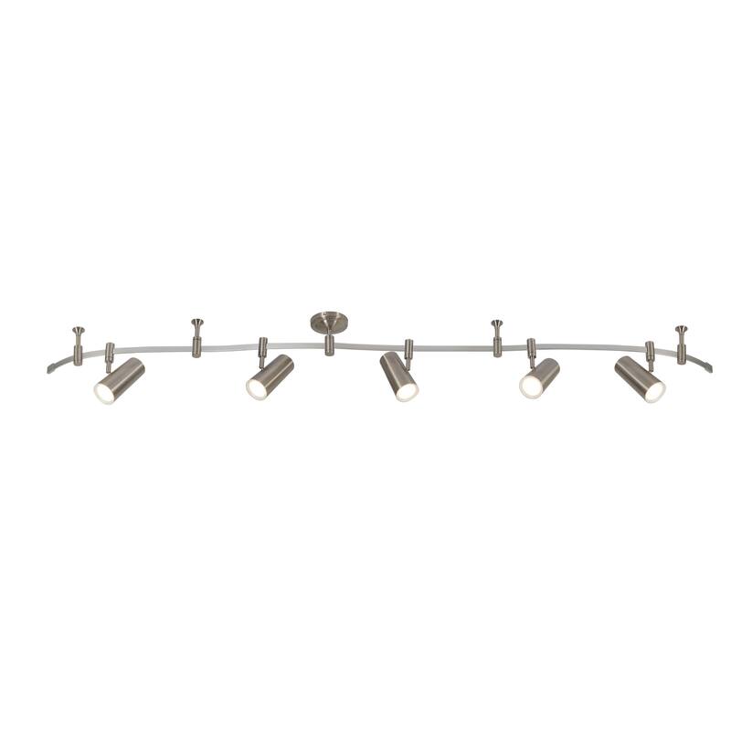 Catalina Ellipse 5-Light LED Flex Track - Brushed Nickel
