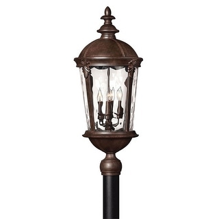 Hinkley Lighting Windsor 4 Light 30" Tall Post Light with Clear Water