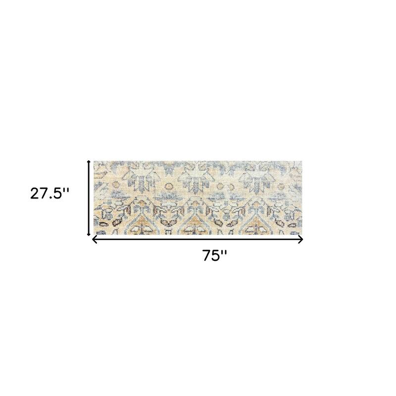 Ceya Stain Resistant Area Rug By HomeRoots - 2' X 6'