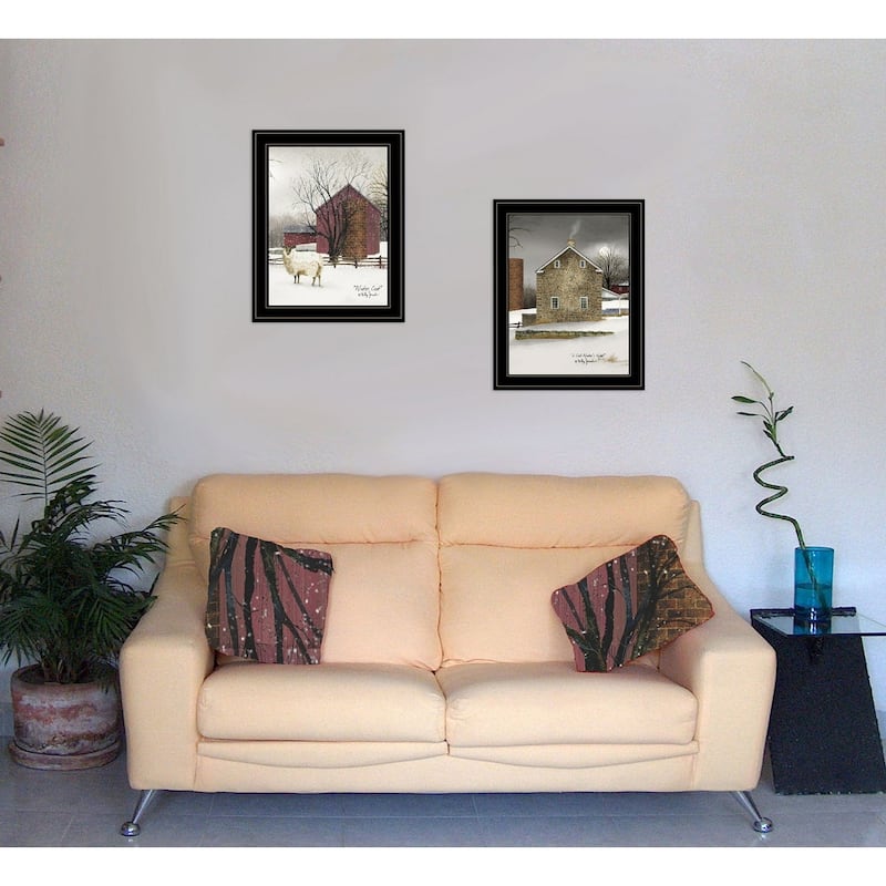 TrendyDecor4U Farmhouse "Cold Winter" 2-Piece Vignette by Billy Jacobs