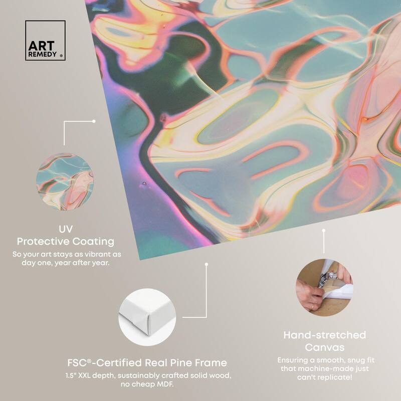 Metallic Drift I Canvas Set of 2 by Art Remedy, Gallery Wrapped