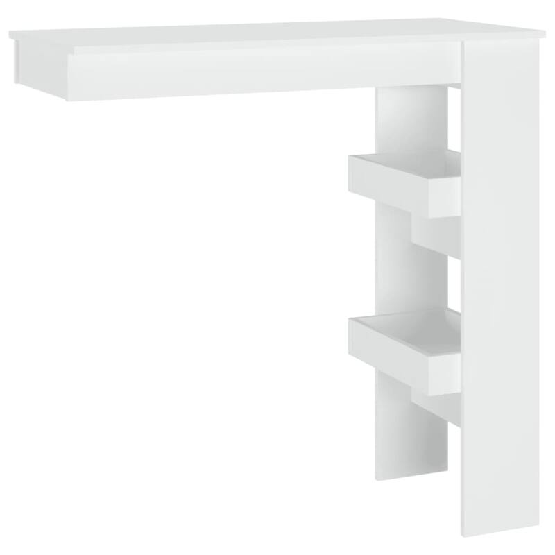 vidaXL Wall Bar Table Kitchen Bar Dining Table Computer Desk Engineered Wood - 40.2" x 17.7" x 40.7"