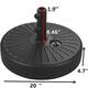 Ainfox 10ft Patio Umbrella with Lights Outdoor Solar Umbrella