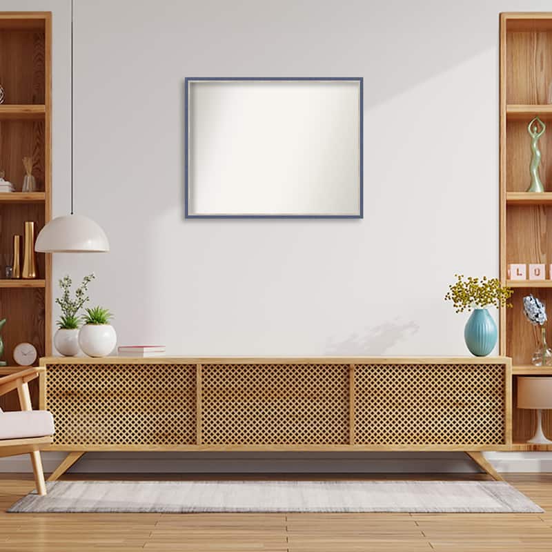 Theo Narrow Non-Beveled Wood Framed Wall Mirror