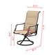 preview thumbnail 5 of 21, PATIO FESTIVAL Outdoor Swivel Metal Dining Chair (2-Pack)