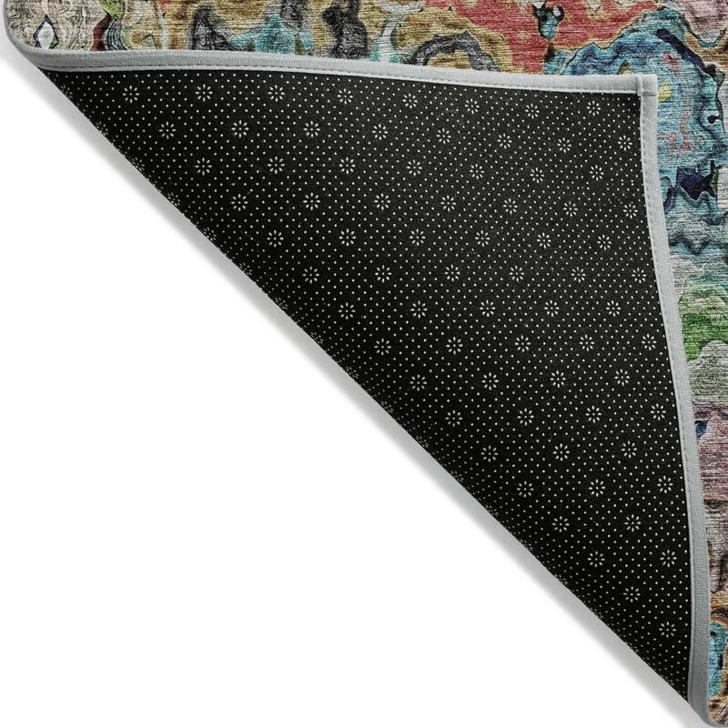HomeRoots Abstract Transitional Rectangle Outdoor Rug