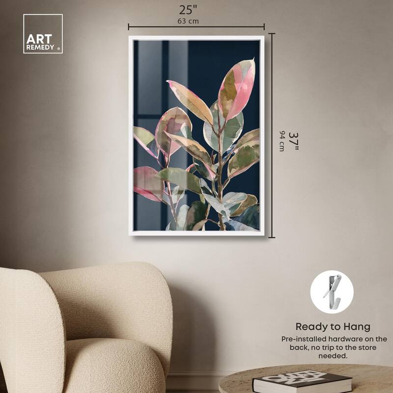 Fuchsia Frond II Shadowbox by Art Remedy