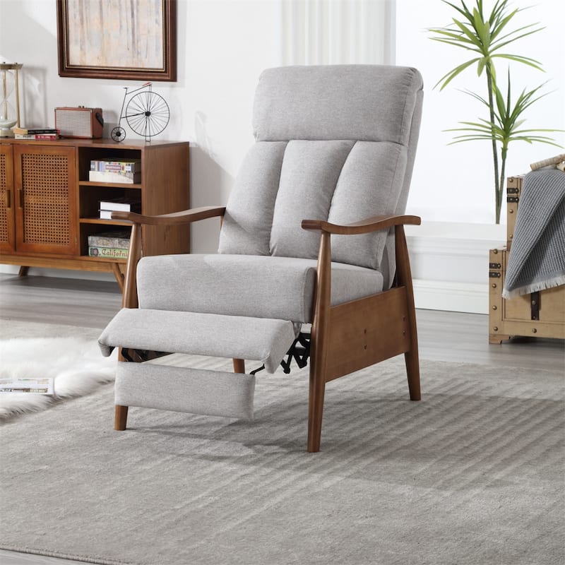 Modern Wood Frame Accent Chair Lounge Chair for Living Room