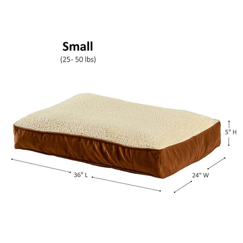 Happy Hounds Buster Sherpa Latte Dog Bed