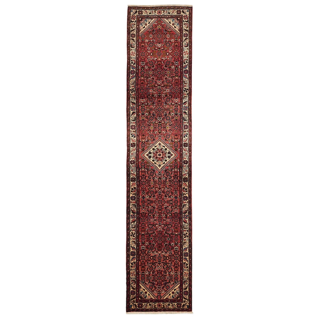 ECARPETGALLERY Hand-knotted Andelz Dark Copper Wool Rug - 2'6 x 12'7