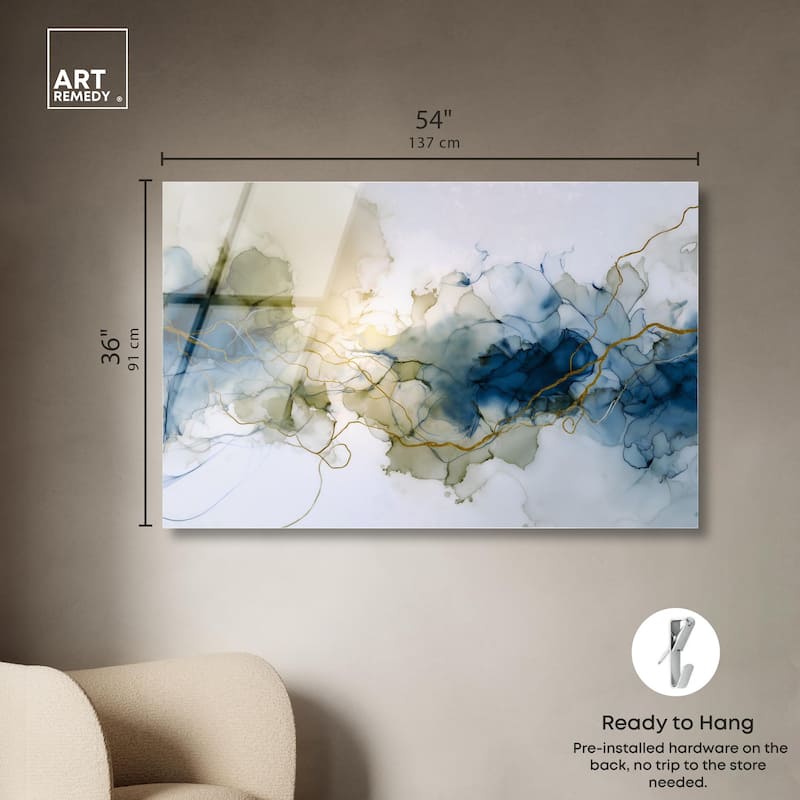Fluid Geode Acrylic by Art Remedy, Ready to Hang