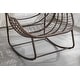 preview thumbnail 2 of 6, Grey Rocking Chair Side Chair Padded Chair for Living Room, Corner Chair Padded Chair Reception Chair