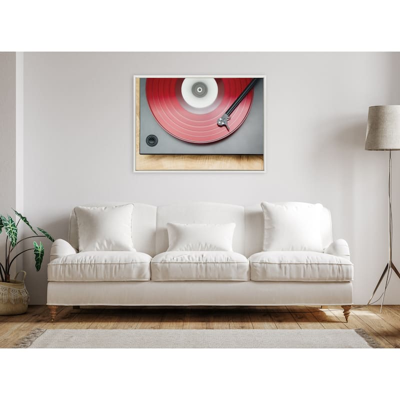 Kate and Laurel Sylvie Vinyl Framed Canvas by Emiko and Mark Franzen