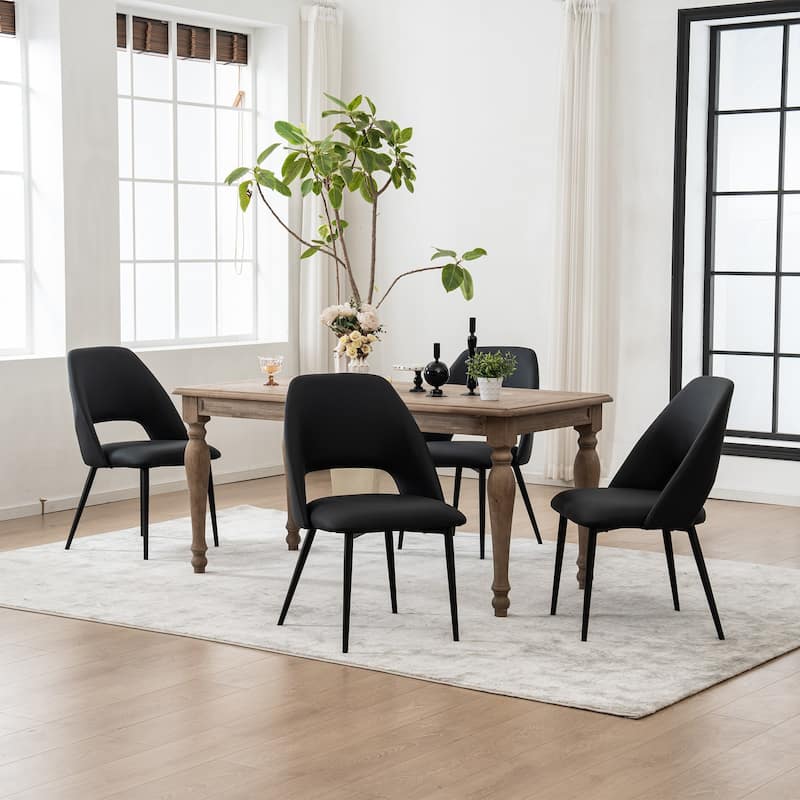 Modern Dining Chairs Set of 2 Armless Chairs 22.83"Wx22.05"Dx34.65" H