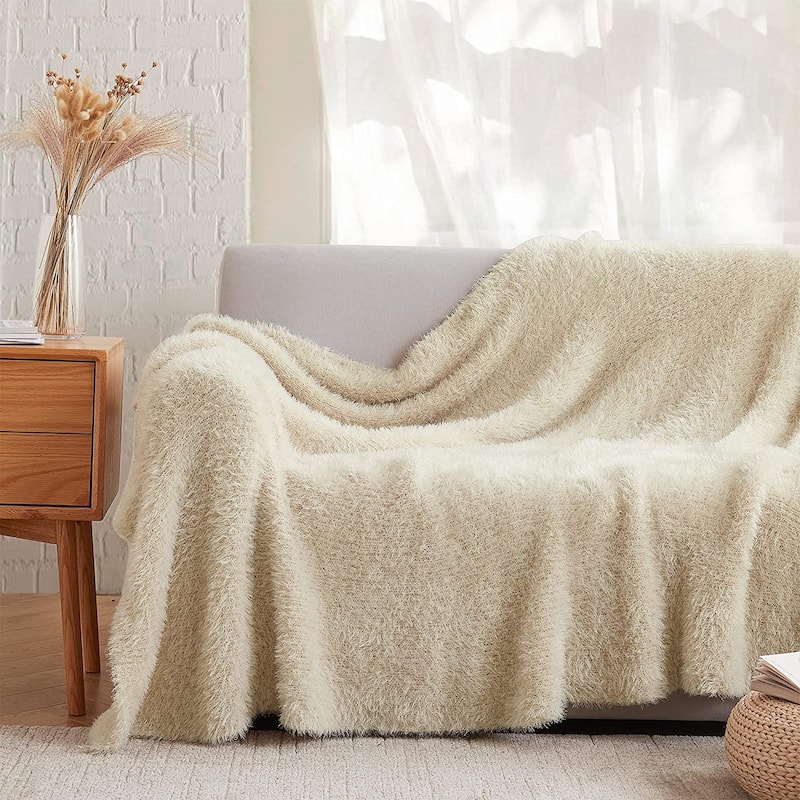 Cozy Potato® Crazy Messy Plush Throw Blanket