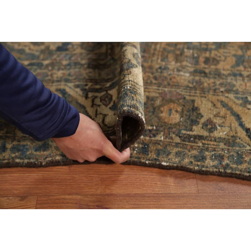 Distressed Bakhtiari Persian Vintage Rug Hand-Knotted Wool Carpet - 5'4"x 10'1"