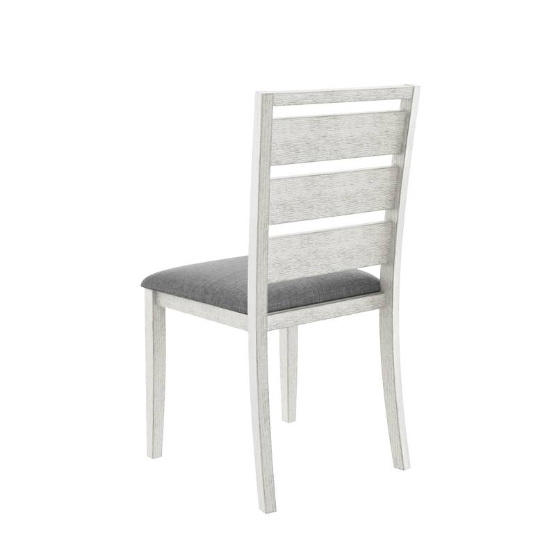 VECELO 47" Square Dining Table Set, Modern Dining Table and Chairs Set for 4-6 Person