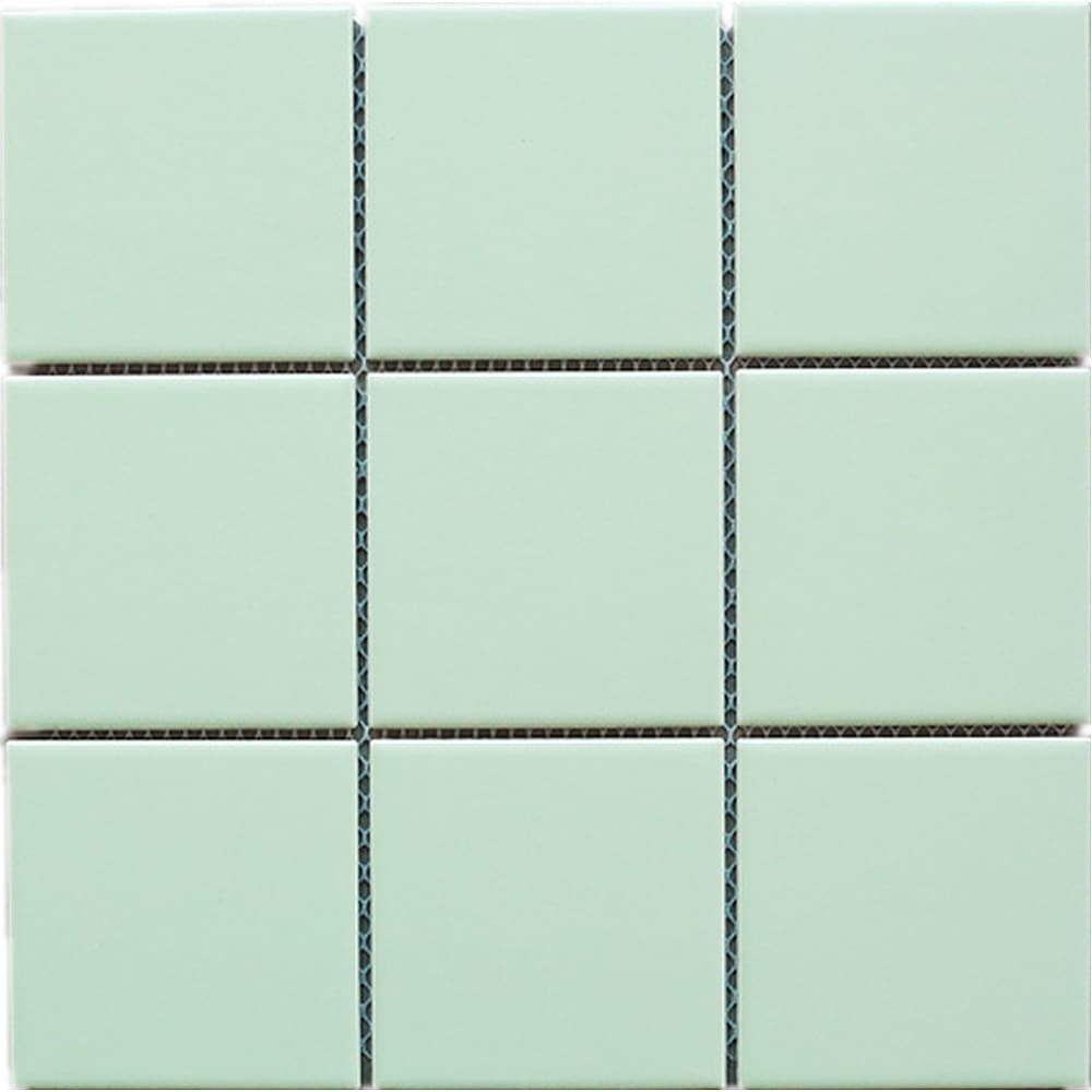Tilegen 4 X Porcelain Mosaic Tile In Soft Green Floor And Wall 10 Sheets 78sqft Tilegen 4 X Porcelain Mosaic Tile In Soft Green Floor And Wall 10 Sheets 78sqft