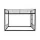 preview thumbnail 3 of 10, Twin over Twin Size Steel Bunk Bed with Fence