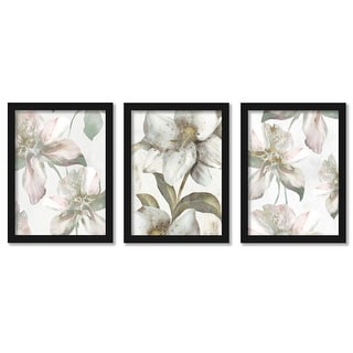 Antique Blossoms PI Holiday Collection Contemporary 2 - 3 Piece Framed Gallery Art Set