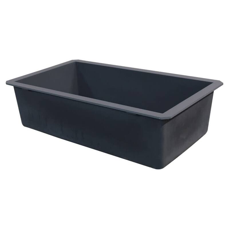Transolid K-RUSS3118 Radius 31-3/4" Undermount Single Basin Granite