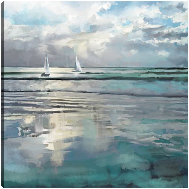 Indigo Seas By Studio Arts Canvas Art Print