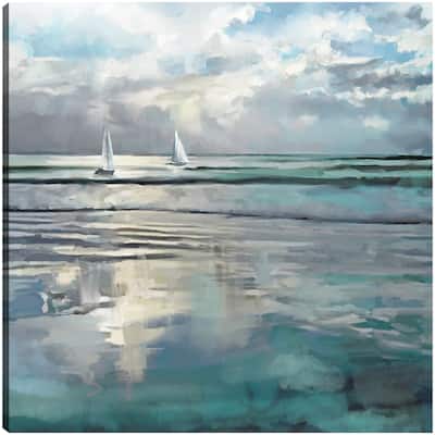 Indigo Seas By Studio Arts Canvas Art Print