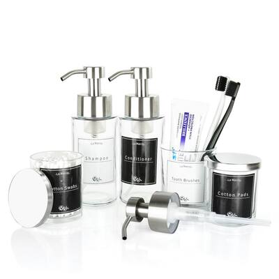 5pcs Crystal Bathroom Set,
