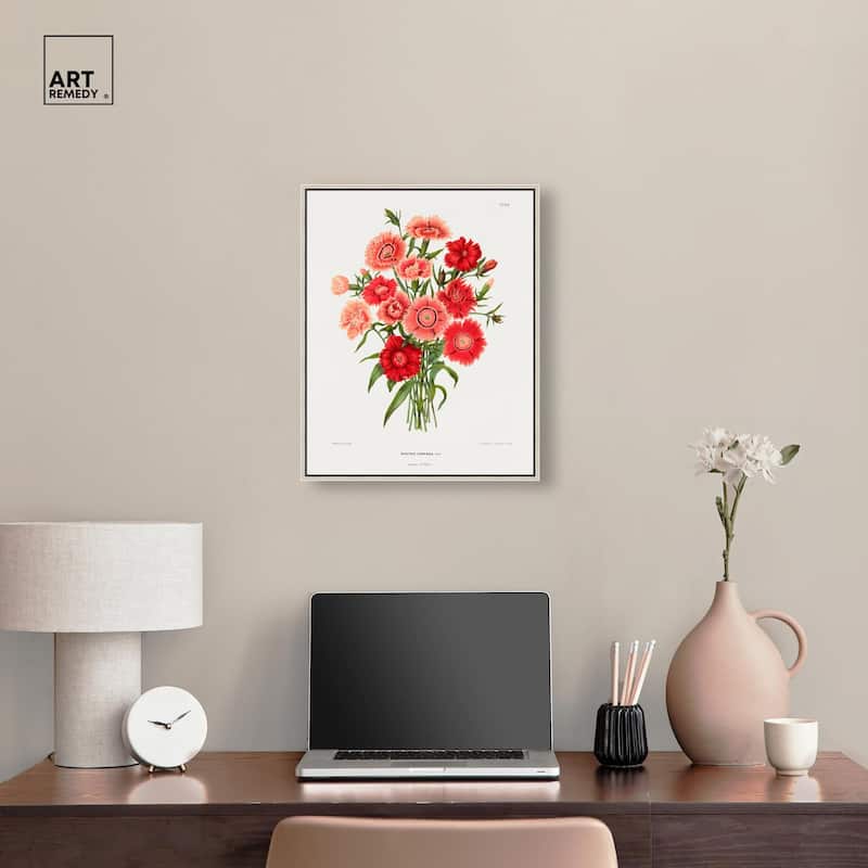 Rainbow Pink Flower by Wendel Canvas by Art Remedy