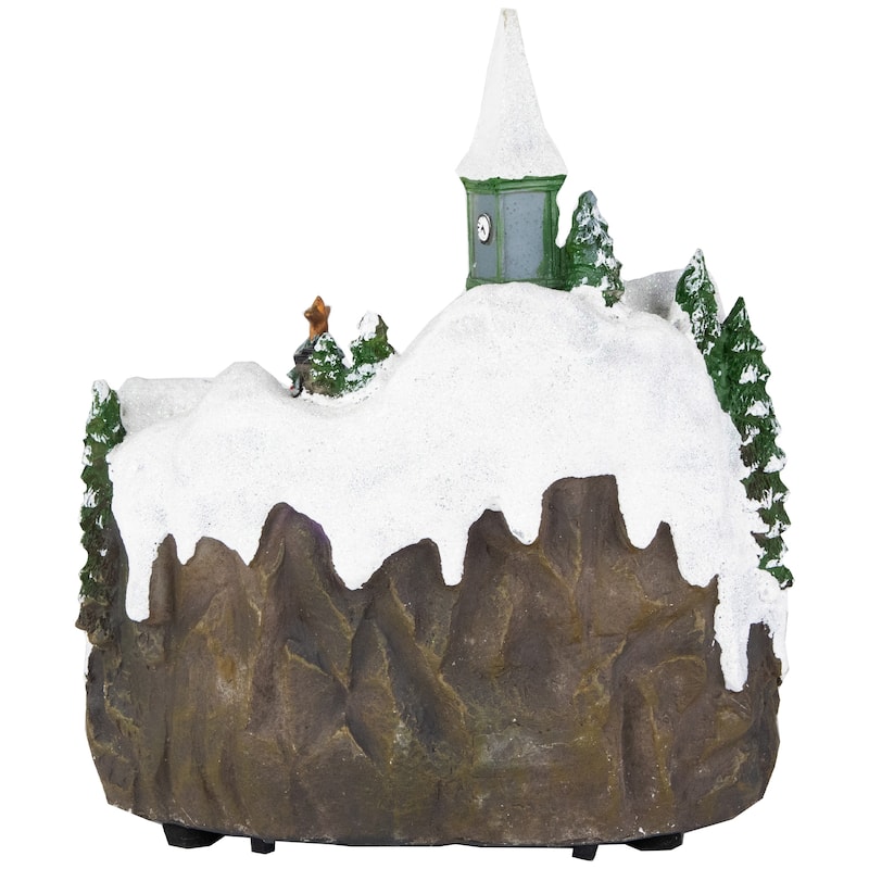 LED Lighted Animated and Musical Christmas Village Display Decoration - 9.25"