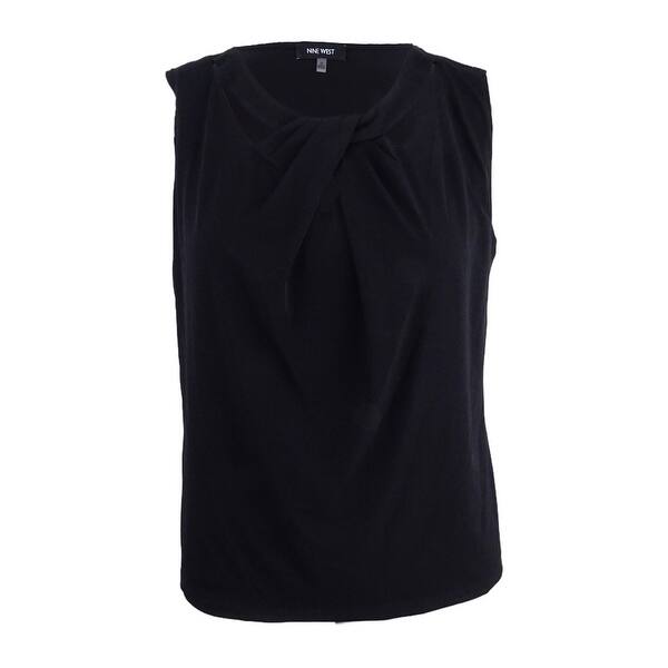 Shop Nine West Women S Plus Size Criss Cross Cami Top 3x Black