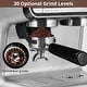 preview thumbnail 16 of 30, 20 BAR Semi-Automatic Espresso Machine with Built-in Grinder Milk Steamer