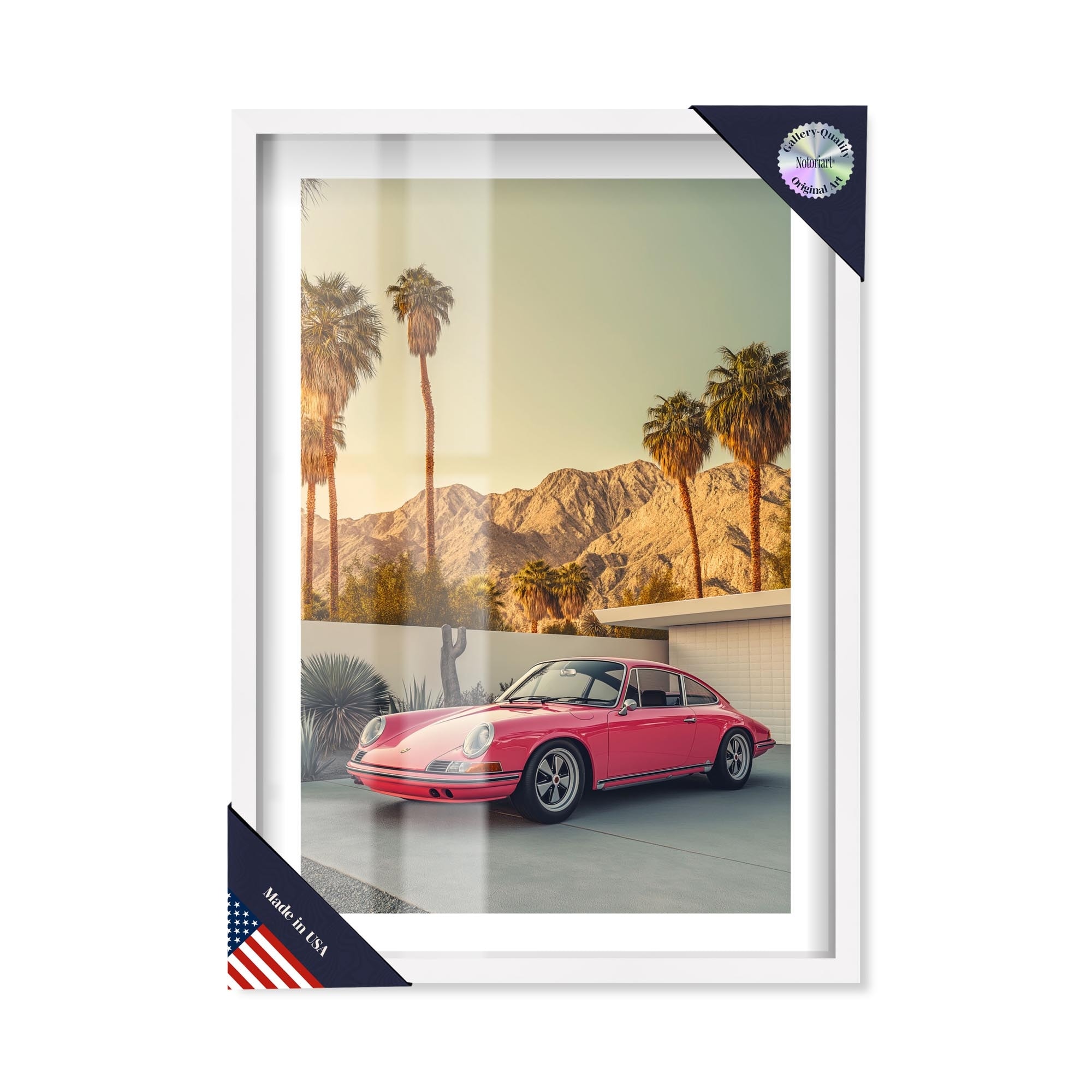 Desert Rose Speed Shadowbox Print by Notoriart