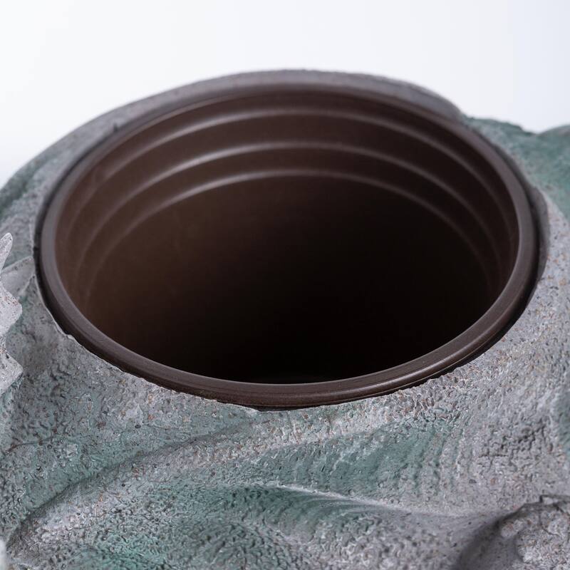 15 in. Sleeping Baby Dragon Planter