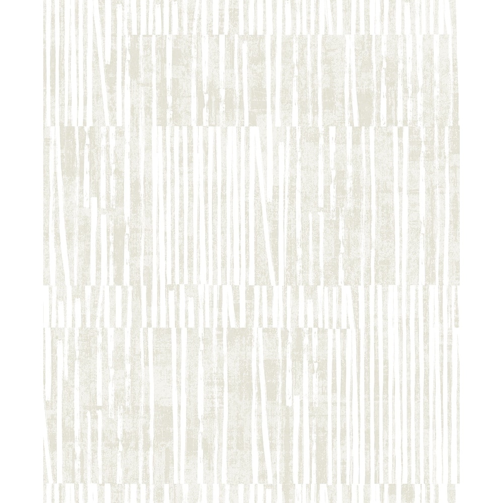 Seabrook Designs Serapha Lines Non-Woven Unpasted Wallpaper