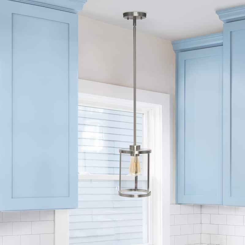 Asian Allure 9.25" 1-Light Pendant - Metal & Glass - Traditional Vintage Modern Lighting - 55