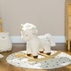 preview thumbnail 8 of 8, Rocking Horse, Plush Ride on Unicorn with Realistic Sound, Wooden Base, Toddler Rocking Horse for 2-4 Years, White