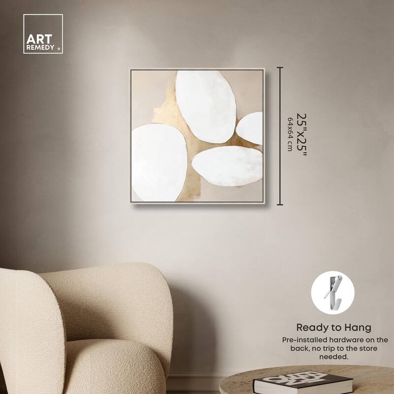 Stacked Stones III Canvas by Art Remedy